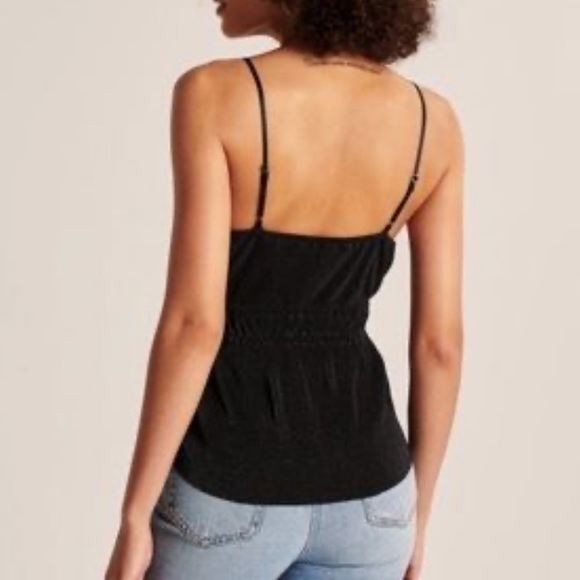 Abercrombie & Fitch Black Vneck tank top - Picture 2 of 7